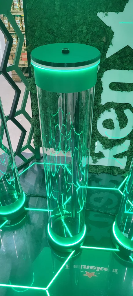Detalhe da instalação Heineken