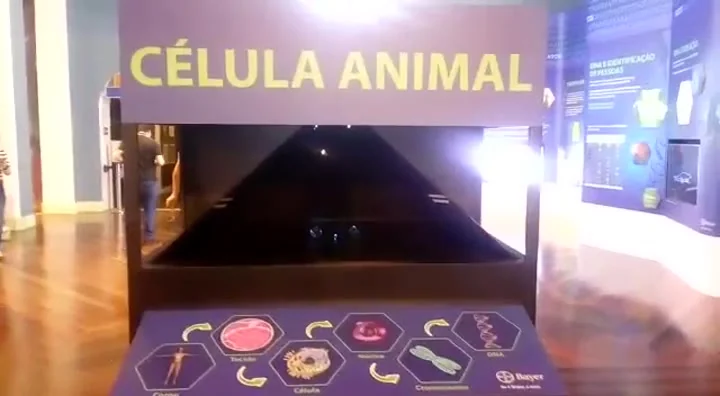Display holográfico em ação