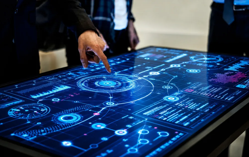 Mesa touchscreen interativa Ubergeek