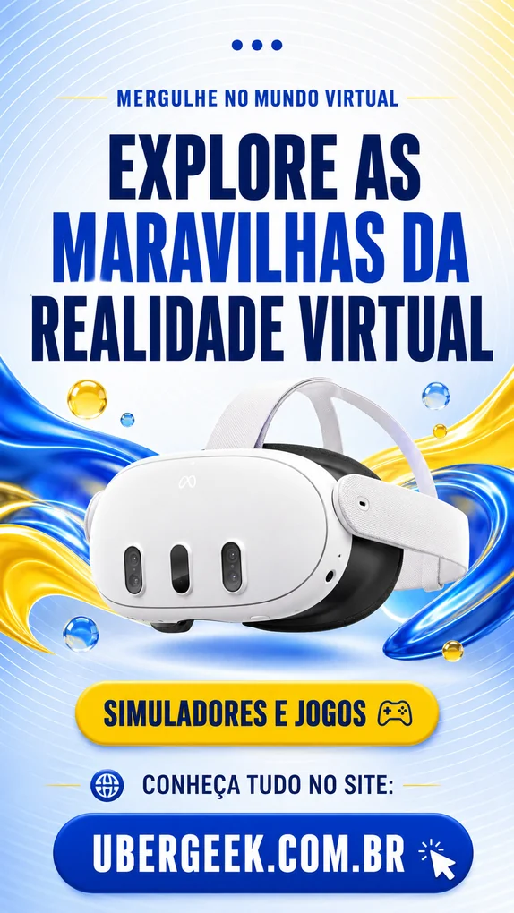 Óculos de realidade virtual para jogos, tours 360, apresentações imersivas e maquetes 3D