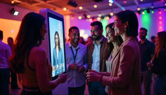 Totem de fotos com IA